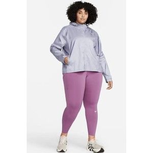 NWT Nike Epic Luxe, Women's Mid Rise Pocket Leggings (Plus Sz), 3X, Rose/Sangria